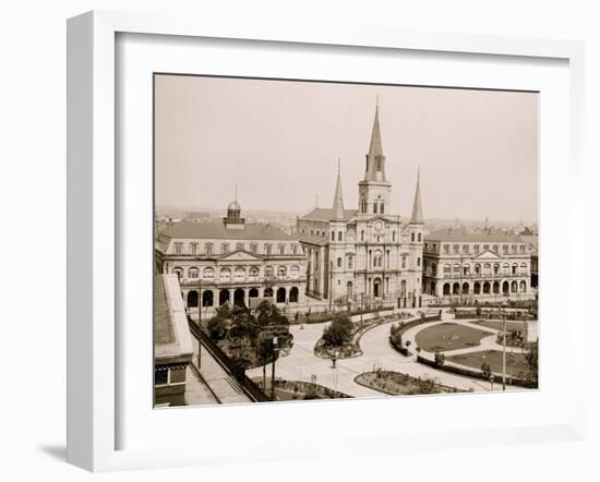 Jackson Square, New Orleans, La.-null-Framed Photo