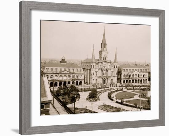 Jackson Square, New Orleans, La.-null-Framed Photo