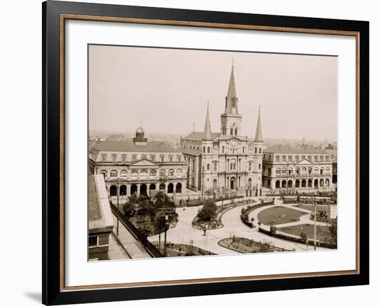 Jackson Square, New Orleans, La.-null-Framed Photo