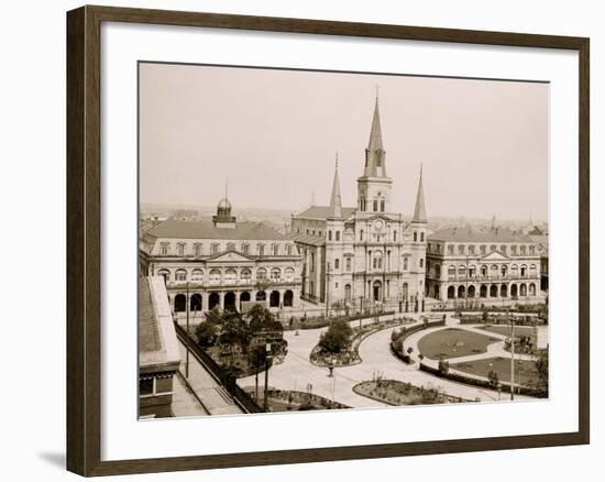 Jackson Square, New Orleans, La.-null-Framed Photo