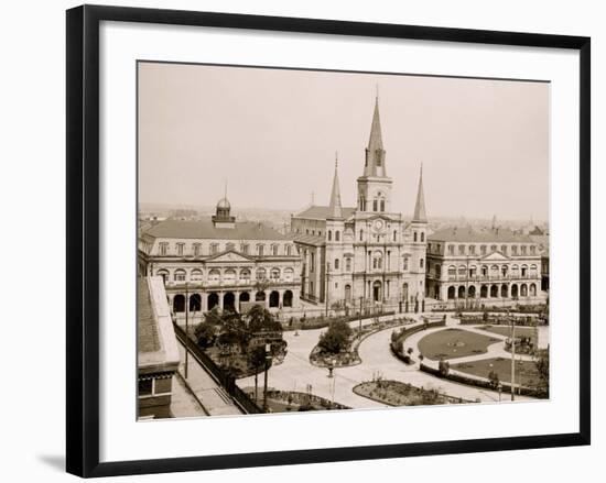 Jackson Square, New Orleans, La.-null-Framed Photo