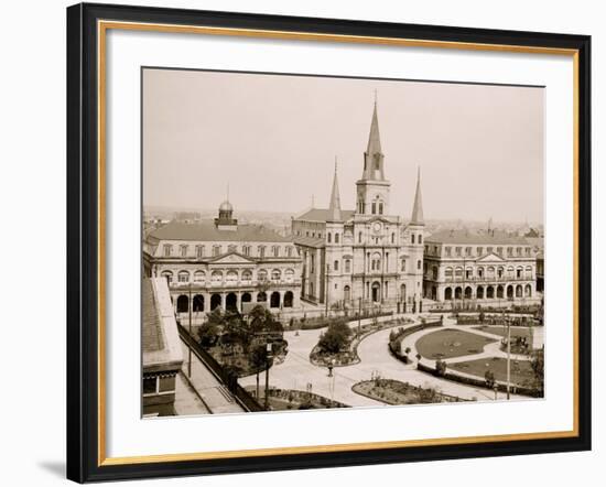 Jackson Square, New Orleans, La.-null-Framed Photo