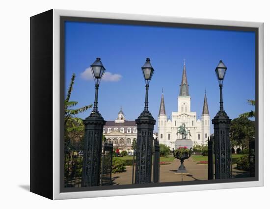 Jackson Square, New Orleans, Louisiana, USA-Charles Bowman-Framed Premier Image Canvas