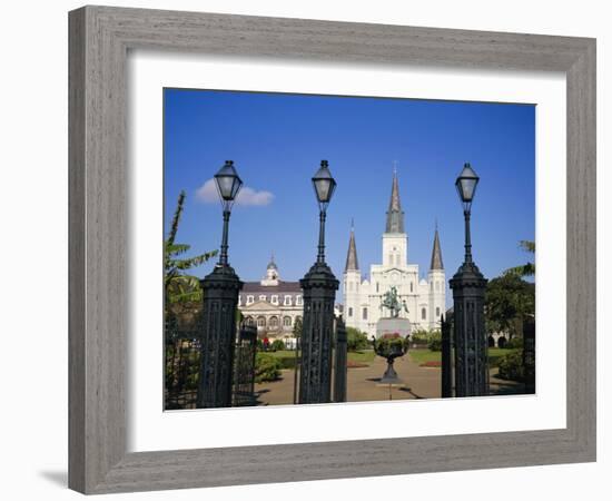 Jackson Square, New Orleans, Louisiana, USA-Charles Bowman-Framed Photographic Print