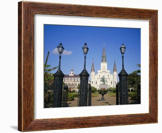 Jackson Square, New Orleans, Louisiana, USA-Charles Bowman-Framed Photographic Print