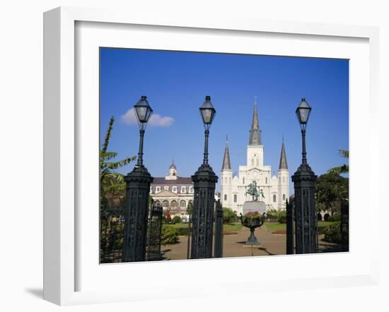 Jackson Square, New Orleans, Louisiana, USA-Charles Bowman-Framed Photographic Print