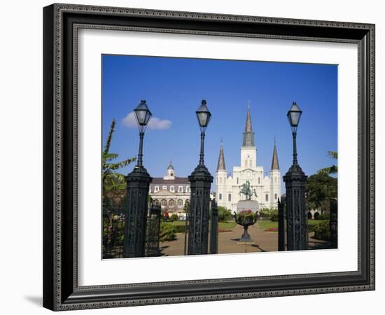 Jackson Square, New Orleans, Louisiana, USA-Charles Bowman-Framed Photographic Print