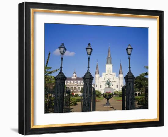 Jackson Square, New Orleans, Louisiana, USA-Charles Bowman-Framed Photographic Print