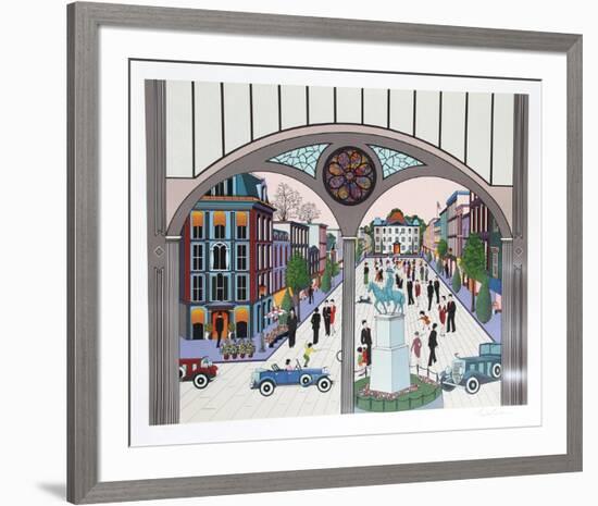 Jackson Square-Nicky Watanabe-Framed Serigraph