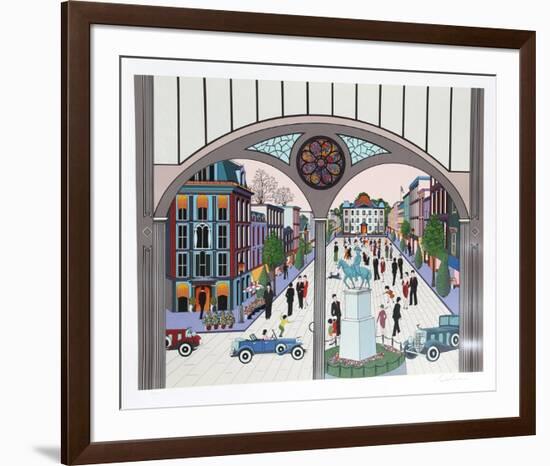 Jackson Square-Nicky Watanabe-Framed Serigraph