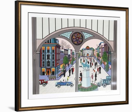 Jackson Square-Nicky Watanabe-Framed Serigraph