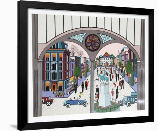 Jackson Square-Nicky Watanabe-Framed Serigraph