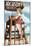 Jacksonville Beach, Florida - Lifeguard Pinup Girl-Lantern Press-Mounted Art Print