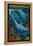 Jacksonville, Florida - Dolphins Paper Mosaic-Lantern Press-Framed Stretched Canvas