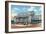 Jacksonville, Florida - Exterior View of Terminal Train Station-Lantern Press-Framed Art Print