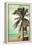 Jacksonville, Florida - Lifeguard Shack and Palm-Lantern Press-Framed Stretched Canvas