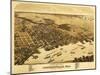 Jacksonville, Florida - Panoramic Map-Lantern Press-Mounted Art Print