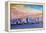 Jacksonville Florida Skyline With Bridge At Sunset-Markus Bleichner-Framed Stretched Canvas