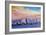 Jacksonville Florida Skyline With Bridge At Sunset-Markus Bleichner-Framed Art Print