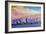 Jacksonville Florida Skyline With Bridge At Sunset-Markus Bleichner-Framed Art Print