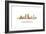 Jacksonville Florida Skyline-Marlene Watson-Framed Giclee Print