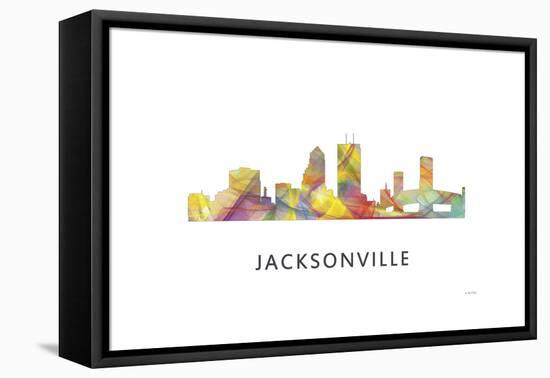 Jacksonville Florida Skyline-Marlene Watson-Framed Premier Image Canvas