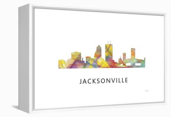 Jacksonville Florida Skyline-Marlene Watson-Framed Premier Image Canvas