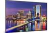 Jacksonville, Florida, USA Downtown City Skyline.-SeanPavonePhoto-Mounted Photographic Print