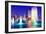 Jacksonville, Florida, USA Skyline at the Fountain.-SeanPavonePhoto-Framed Photographic Print