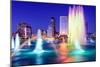 Jacksonville, Florida, USA Skyline at the Fountain.-SeanPavonePhoto-Mounted Photographic Print