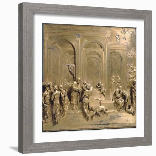 Jacob and Esau from the Gates of Paradise-Lorenzo Ghiberti-Framed Photographic Print