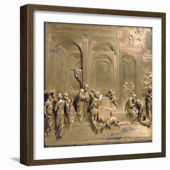 Jacob and Esau from the Gates of Paradise-Lorenzo Ghiberti-Framed Photographic Print