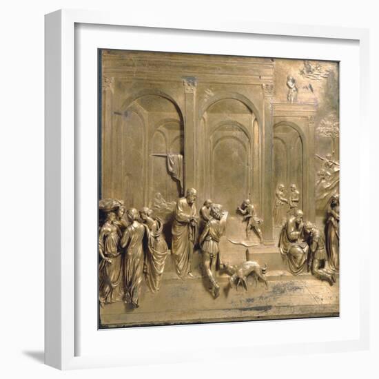 Jacob and Esau from the Gates of Paradise-Lorenzo Ghiberti-Framed Photographic Print