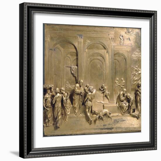 Jacob and Esau from the Gates of Paradise-Lorenzo Ghiberti-Framed Photographic Print