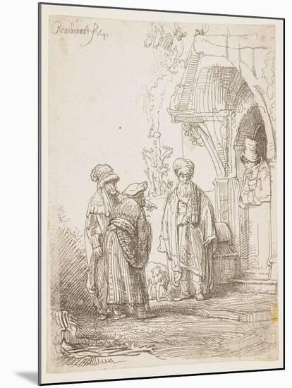 Jacob and Laban, 1641-Rembrandt van Rijn-Mounted Giclee Print