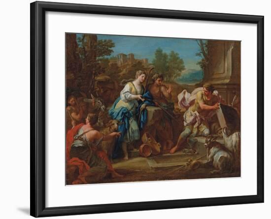 Jacob and Rachel at the Well-Sebastiano Conca-Framed Giclee Print
