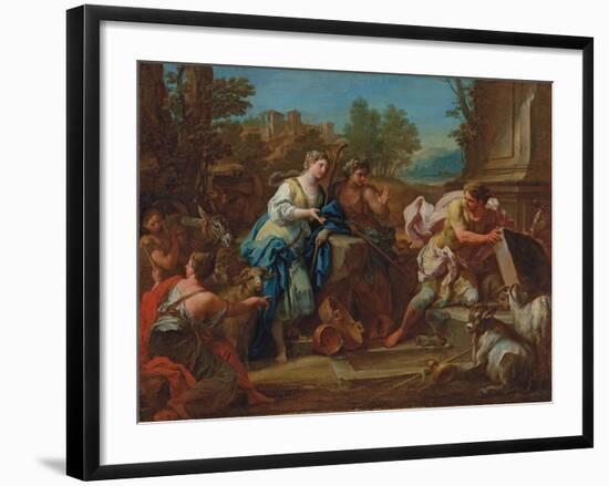 Jacob and Rachel at the Well-Sebastiano Conca-Framed Giclee Print