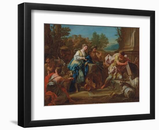 Jacob and Rachel at the Well-Sebastiano Conca-Framed Giclee Print