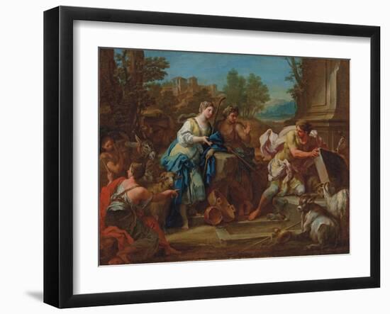 Jacob and Rachel at the Well-Sebastiano Conca-Framed Giclee Print