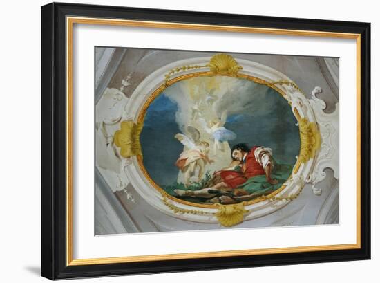 Jacob and the Vision of the Heavenly Ladder-Giambattista Tiepolo-Framed Giclee Print