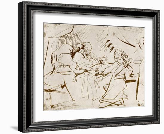 Jacob at Isaac's Bedside, 1913-Rembrandt van Rijn-Framed Giclee Print