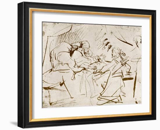 Jacob at Isaac's Bedside, 1913-Rembrandt van Rijn-Framed Giclee Print