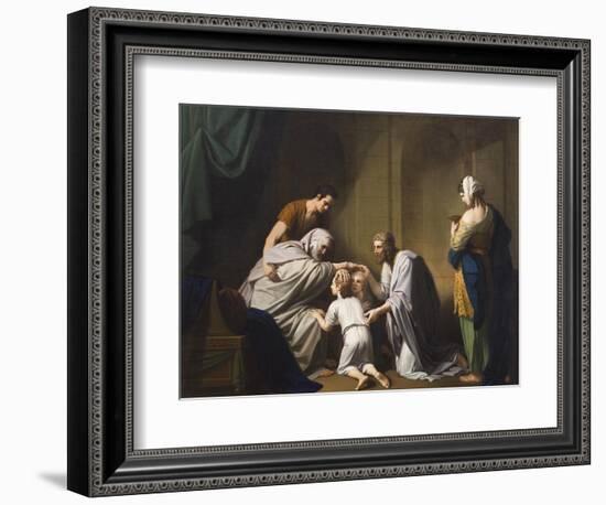 Jacob Blessing Ephraim and Manasseh, 1766-68-Benjamin West-Framed Giclee Print