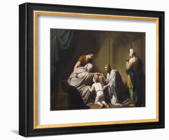 Jacob Blessing Ephraim and Manasseh, 1766-68-Benjamin West-Framed Giclee Print