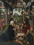 Resurrected Christ with the Symbol of the Passion Appearing to the Madonna and Saint John the Evang-Jacob Cornelisz van Oostsanen-Giclee Print