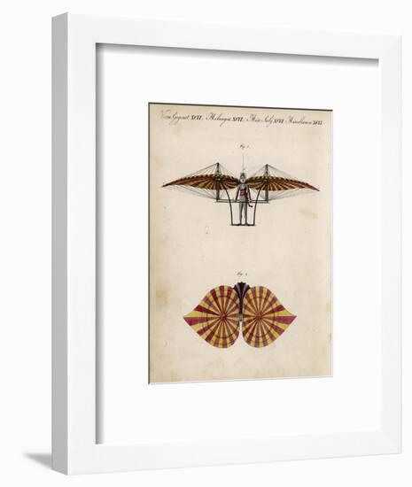 Jacob Degen's "Flapping Wings" Design-null-Framed Art Print