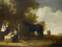 Portrait of a Girl with a Dog-Jacob Gerritsz Cuyp-Mounted Giclee Print