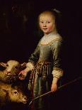 Portrait of a Girl with a Dog-Jacob Gerritsz Cuyp-Premier Image Canvas