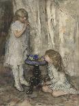 Two Girls Blowing Bubbles, c.1880-Jacob Henricus or Hendricus Maris-Giclee Print