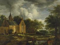 Landscape with Old Church-Jacob Isaacksz Van Ruisdael-Giclee Print